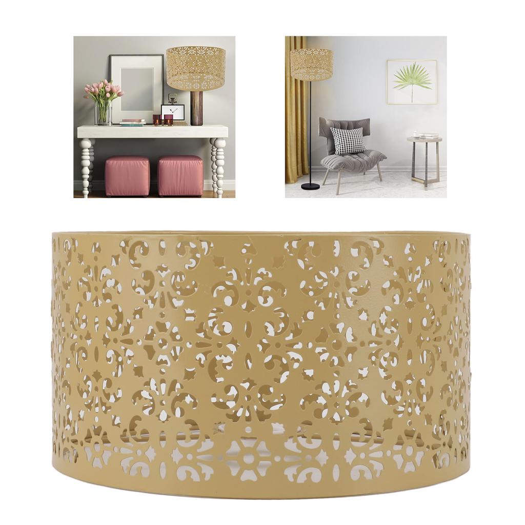 Desk Lampshade Hollow Out Iron Exquisite Decorative Lamp Shade for E27 E14 Floor Lamps Chandeliers