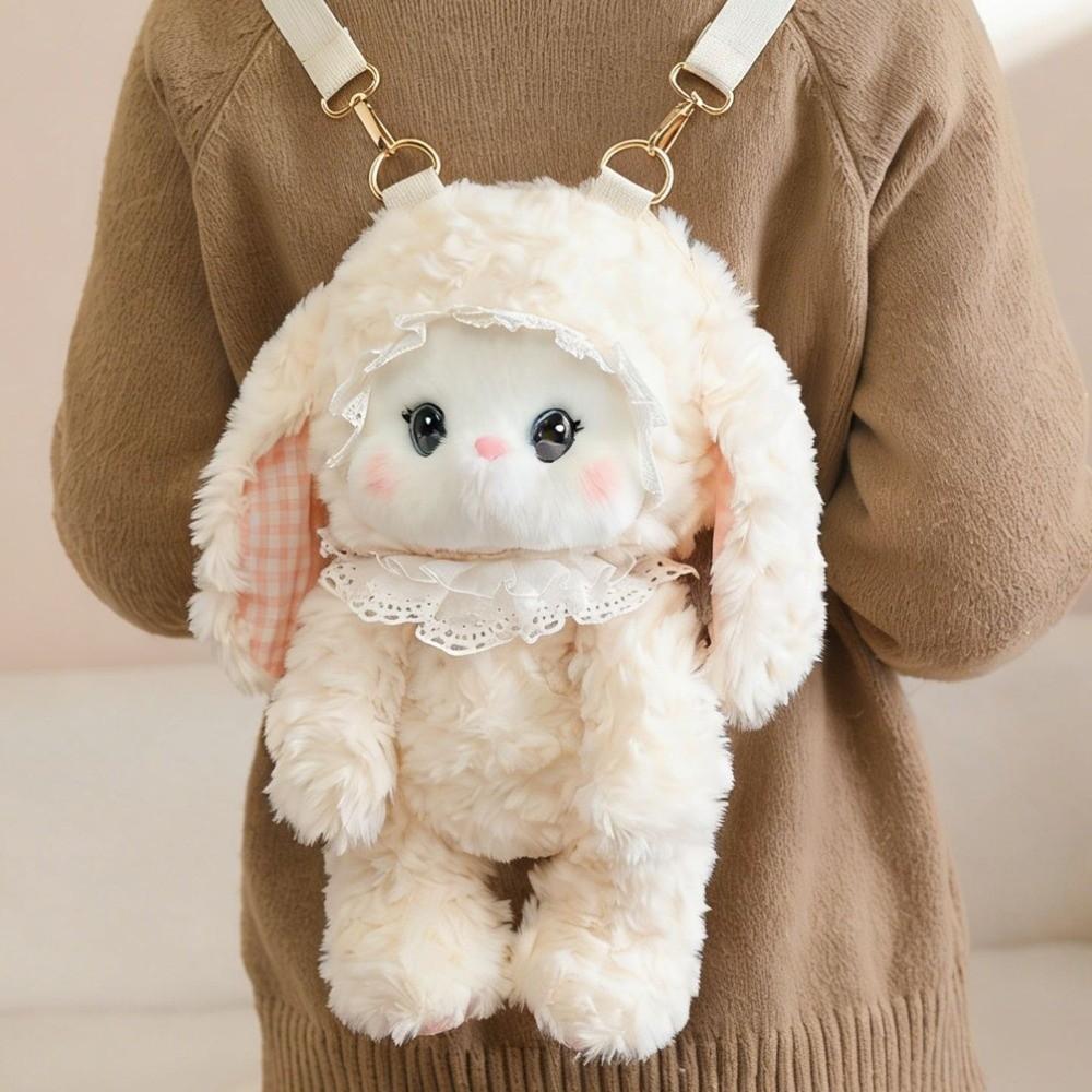 New Soft Plush Animal Plush Backpack Cotton Detachable Strap Plush Doll Backpack Cute Cartoon Shoulder Bag Daypack