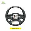 Compatible with 2020+ Land Rover Defender 110/90: Carbon Fiber Nappa Steering Wheel with Alcantara Paddle Shifters & Clock Spring.