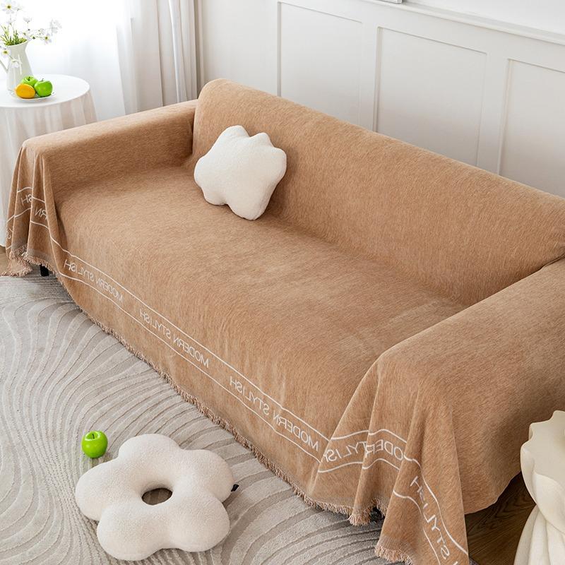 

Скандинавский чехол для дивана с защитой от кошек, синель, универсальная подушка для дивана, одеяло для дивана, универсальное полотенце для дивана Four Seasons 180*230cm