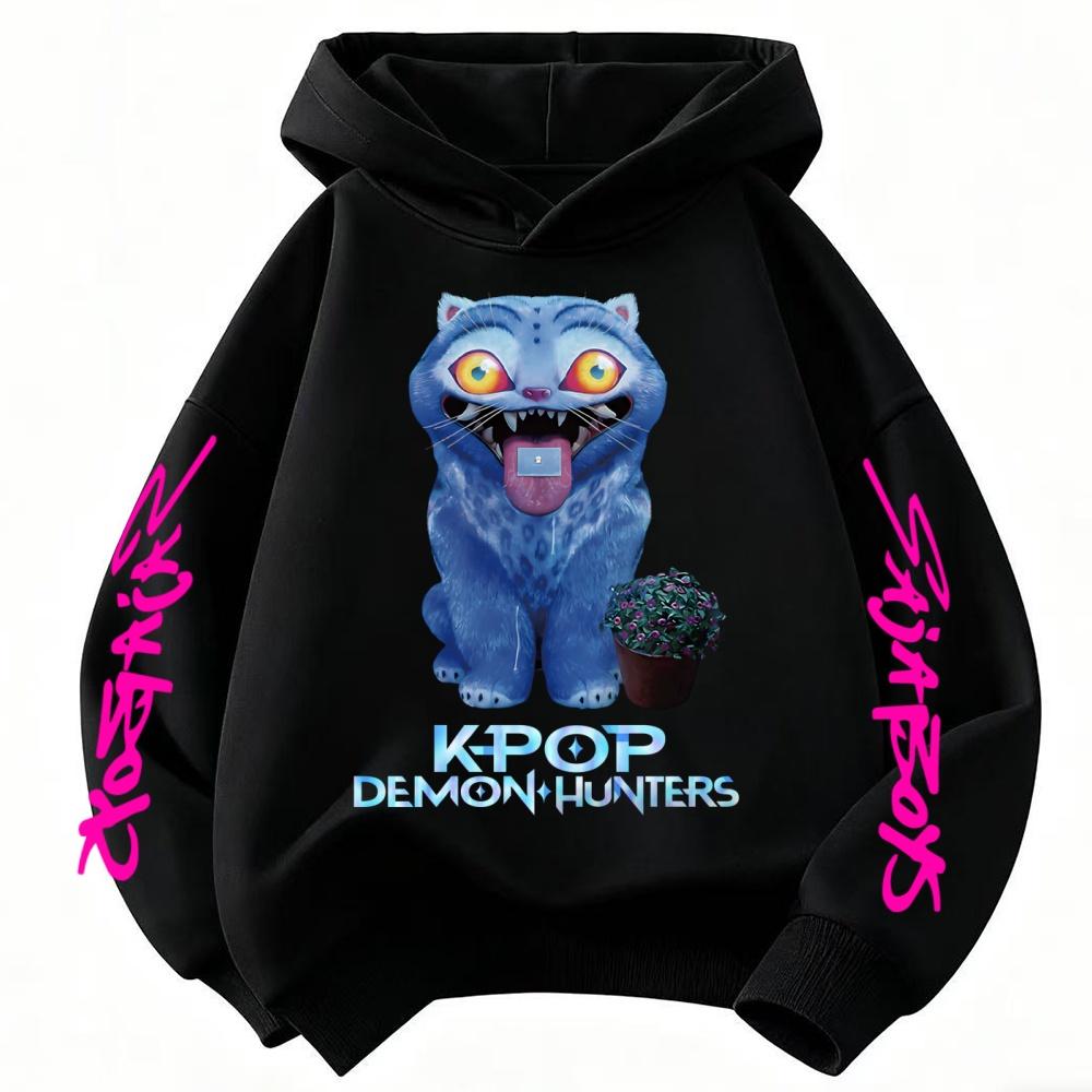 Hoodie KPop Devil Hunter Pattern Children's Sweatshirt Warm Girls' Hoodie Pullover 2025 Fashion Sudadera Printed Top