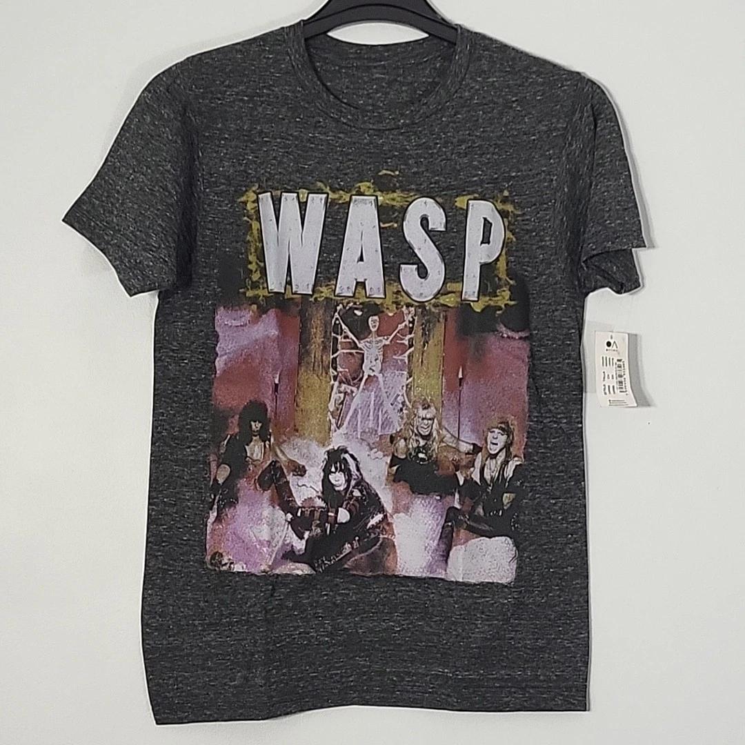 W.A.S.P. s/t First Album WASP S SMALL T-Shirt Dark Gray Mens Band Logo 3XL