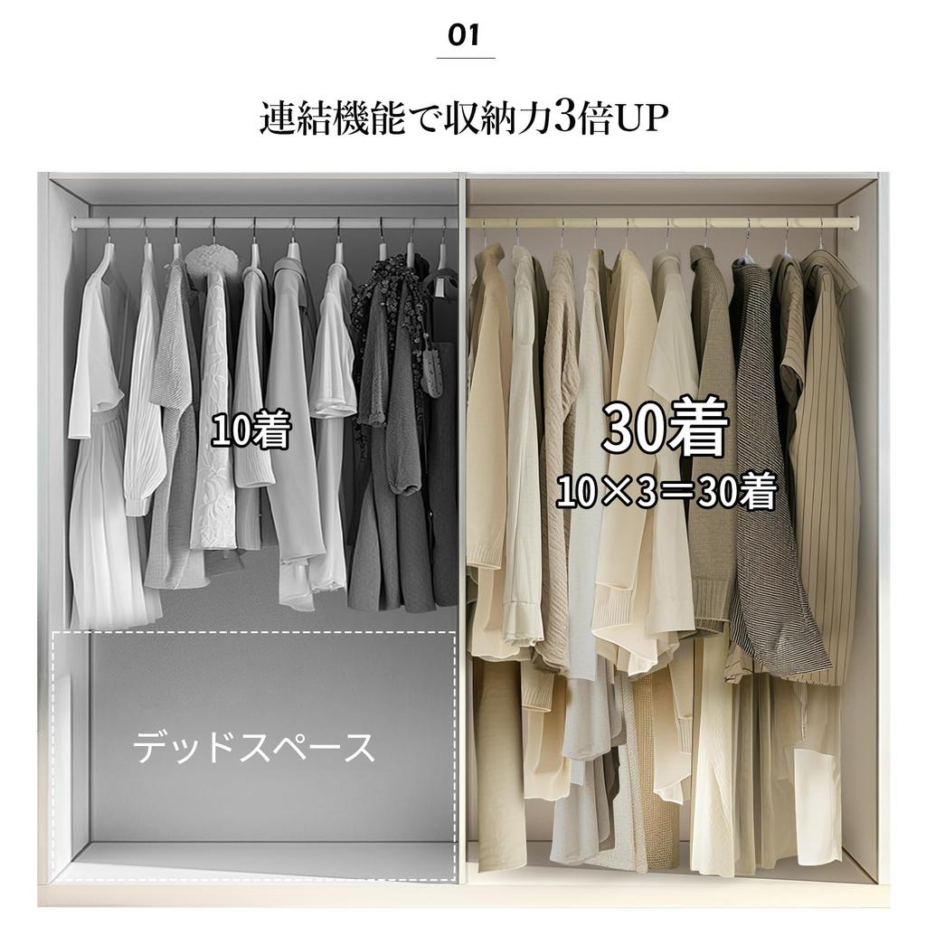 for 3x Storage Hangers by TITIROBA Prevents Leaves No with Connecting Black [Connectable Capacity] 20-Pack - Non-Slip, Decay, Marks, Hooks,