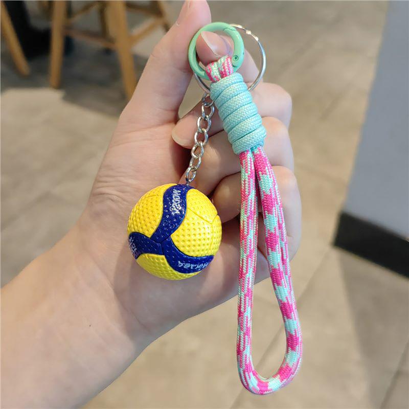 Exquisite Volleyball Keychain: Sporty Pendant for Men, Women, Backpack Ornament, Souvenir Gift