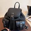 Summer New Fashion Denim Lucky Bag Small Backpack Cute Niche Retro Double Color High Value 2025 New