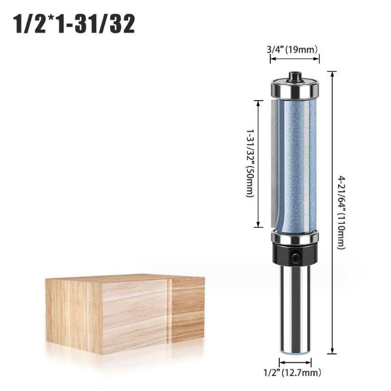 Εργαλείο κοπής ξυλουργικής μύτης δρομολογητή 1/2 ίντσας 12 χιλιοστών με μακριά λεπίδα με 3 λεπίδες