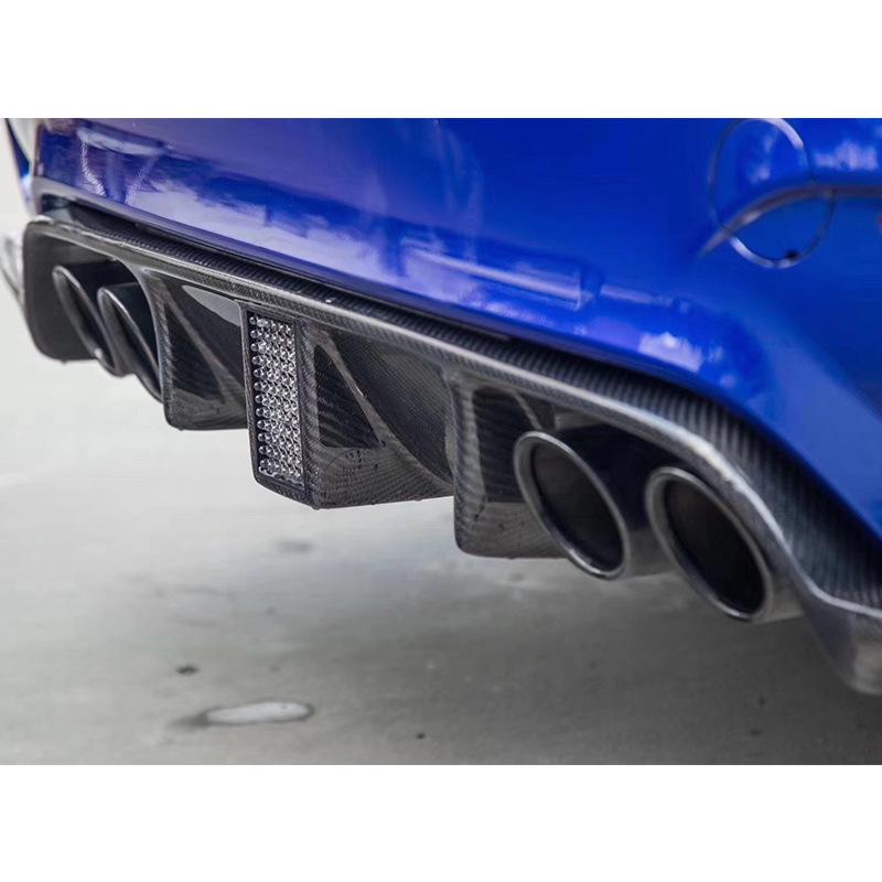 BMW M3 F80 M4 F82 Carbon Fiber Rear Lip with Lights & Diffuser