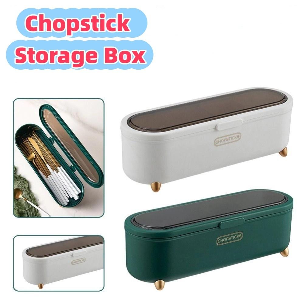 With Lid Cover Chopstick Storage Box Quick Drain Drainer Holder Dining Accessories