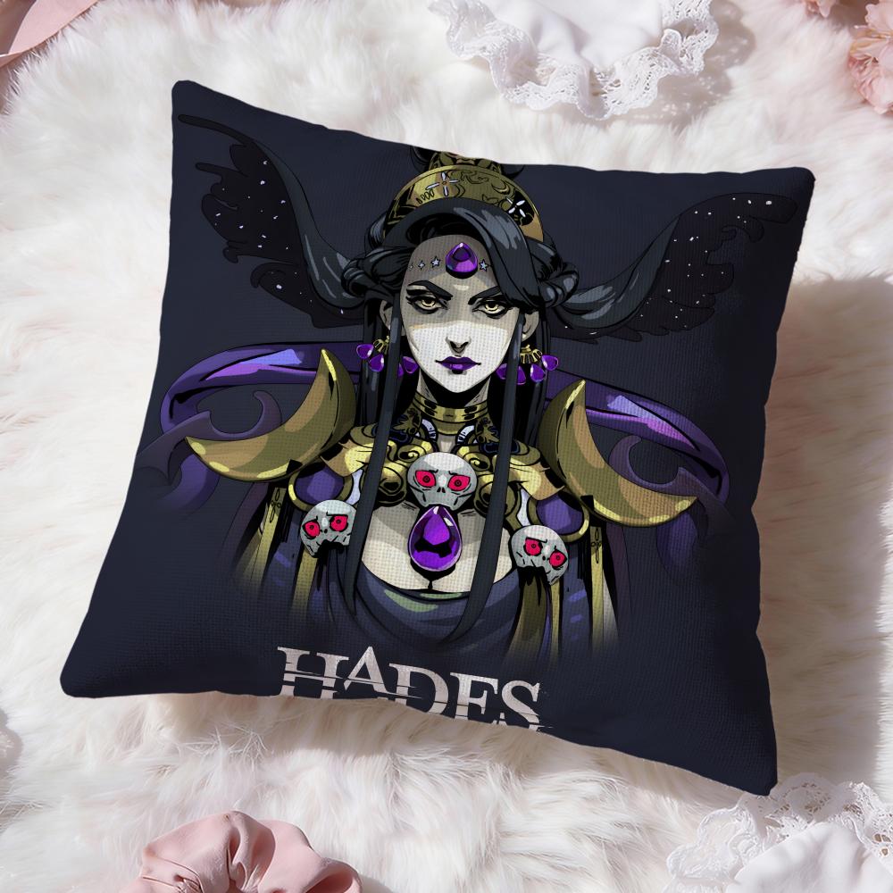 Game H-HadesS Cushion Cover Premium Comfort Reversible Pillow Cove -Two In One Design for Any Room & Car Interior