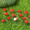 100/20PCS pieces of resin ladybug figurines, garden and courtyard micro landscape succulent pot decoration handicrafts