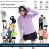 Sommer Couple UV-Schutz Eis Seide Jacke: Ultradünn, Atmungsaktiv, Leicht, Große Größen, Sonnenschutz für Herren und Damen für das Angeln im Freien.