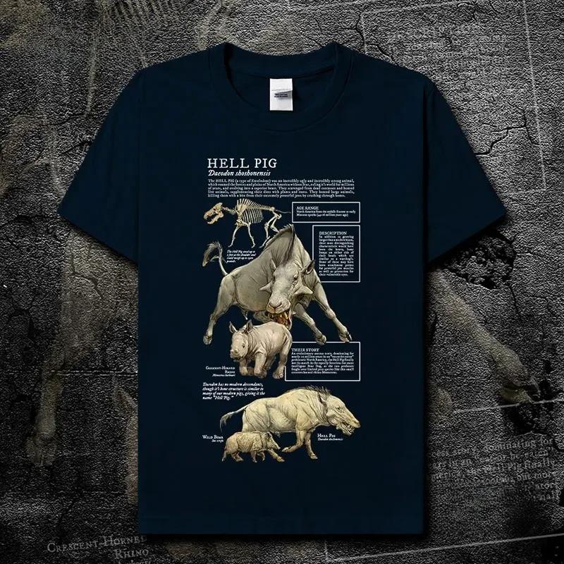 

Hell Pig Animal Illustration Natural Science Creative TShirt Cotton ONeck Short Sleeve Unisex T Shirt New Size S3XL 4XL