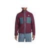 Nike ACG Series Embroidered Letter Patchwork Velour Jacket Men Outerwear Burgundy FN0372-681