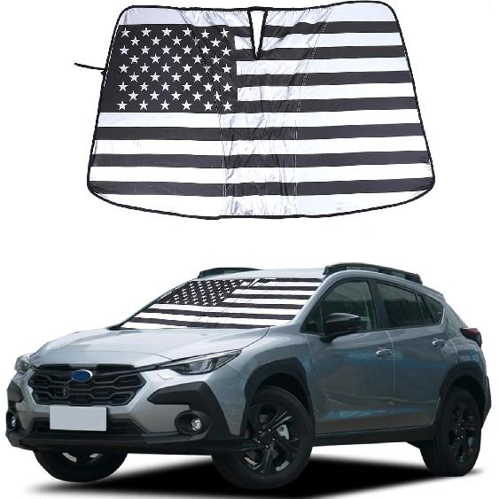 

Windshield Sunshade Compatible with Subaru Crosstrek 2024 2025 +, Front Windshield Sunshade Foldable Reflective Sunshade for UV and Sun Auto Interior Style D