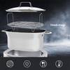 Stainless Steel Rack Cooking Accessory Steaming Holder Roasting Rack Grilling Rack for MC1000 MC1001 MC1010 Slow Cooker