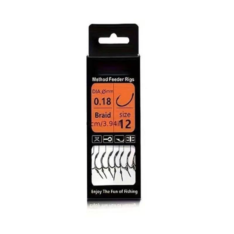 Barbed Angling Hook Durability Carbon Steel with Storage Box for Organized Fishing Trip and Travel
