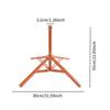 Beach Umbrella Stand Folding Heavy Duty Portable Sun Umbrella Triangle Base Parasol Base for Deck Home Backyard Balcony Pond