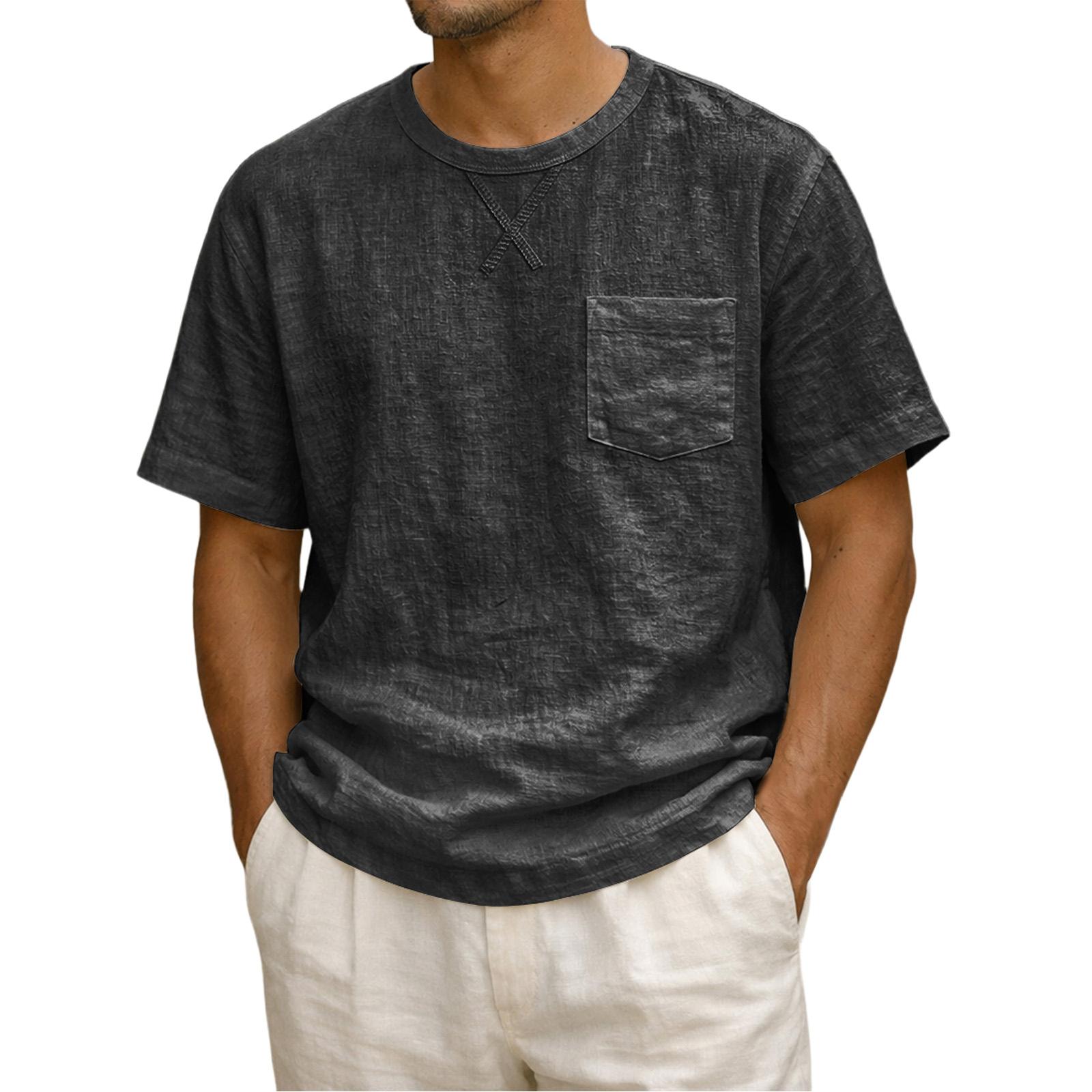 Мужская летняя рубашка с коротким рукавом Мужская повседневная модная рубашка с коротким рукавом XXL