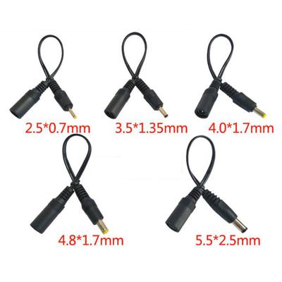 5.5x2.1mm DC Female Power Jack To DC Male Plug Cable 5.5*2.5mm 3.5x1.35mm 4.0*1.7mm Extension Connector Power Cord