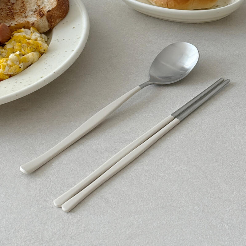 Nicott Satin Color Cutlery Set cream