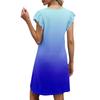 Womens Summer Dress Ruffle Sleeve V Neck Short Dresses Fashion Casual Flowy A Line Swing Sundress With Pocket