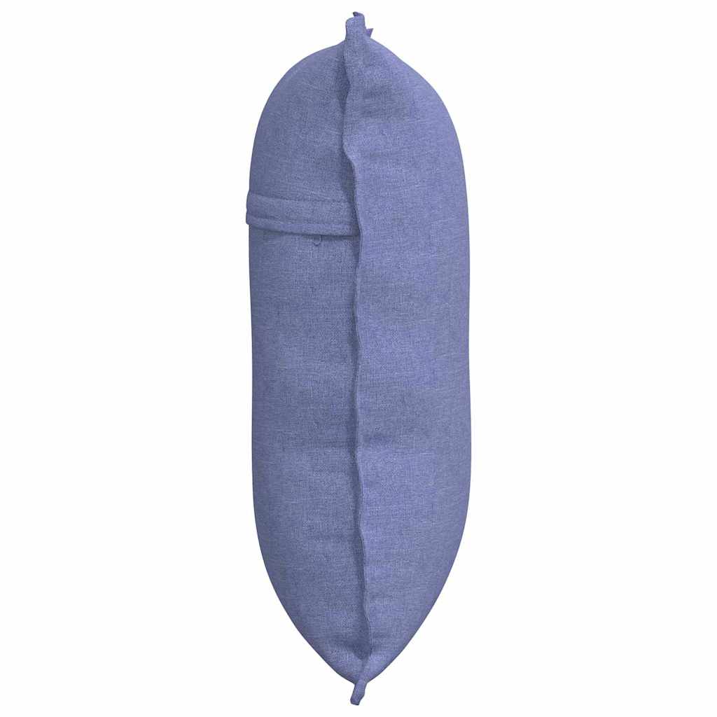 Back Cushion Denim Blue 60 x 19 x 50 cm Fabric