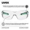 Uvex Unisex Adult O91282954066853001973 Pheos Nxt Planet Anti-Fog Safety Glasses One Size Fits Most AnthraciteJade Transparent, AnthraciteJade,