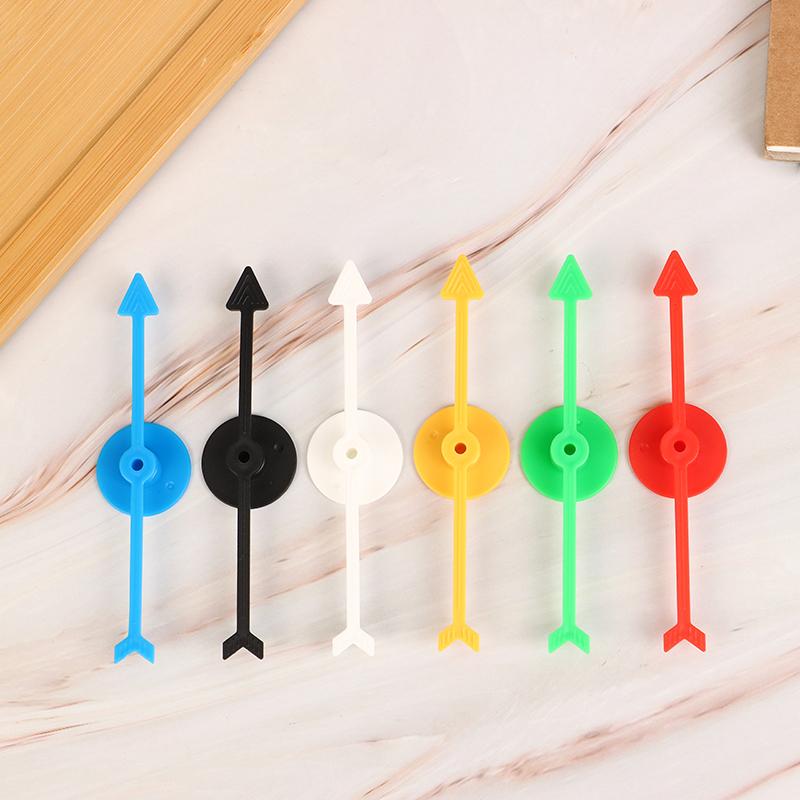6 stk 10 cm Plast Roterende Pilpeker DIY Brettspill Barnas Leketøystilbehør DIY-tilbehør