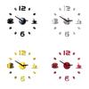 Stylish 3d Diy Coffee Cup Acrylic Mirror Wall Sticker Clock With Timeless Design