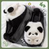 5.0 Super Dikke Zool Panda Dames Pluche Katoenen Pantoffels: Stijl Herfst & Winter 2025, Draagbaar, Warm & Schattig