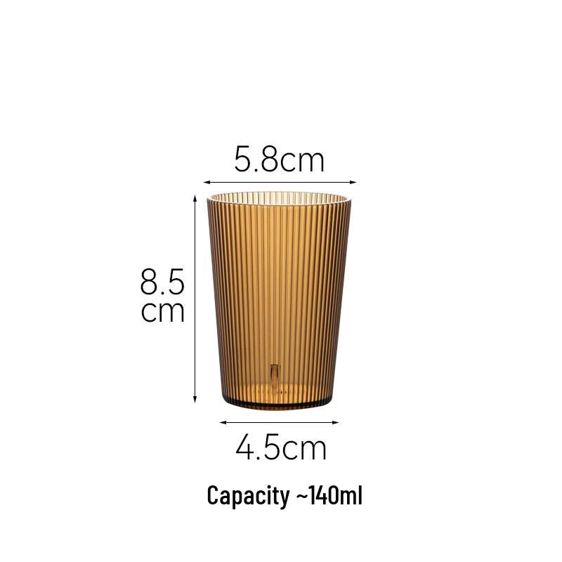 

Striped High-Temperature Acrylic Plastic Drinking Cup
