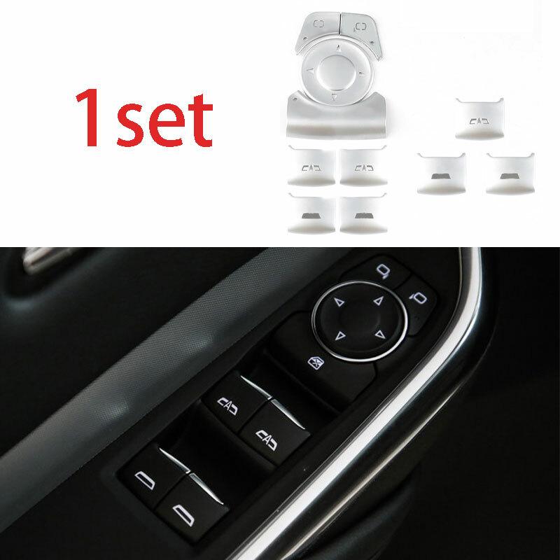 For 18-20 Cadillac XT4 Silver Aluminum Window Door Lock Control Decoration 11PCS