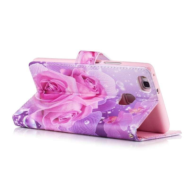 Handyhülle Für Xiaomi Redmi Note 14 Pro 5G – Klappcase Aus PU Leder Mit Ständer & Kartenfächern In Lila Blumen-Optik