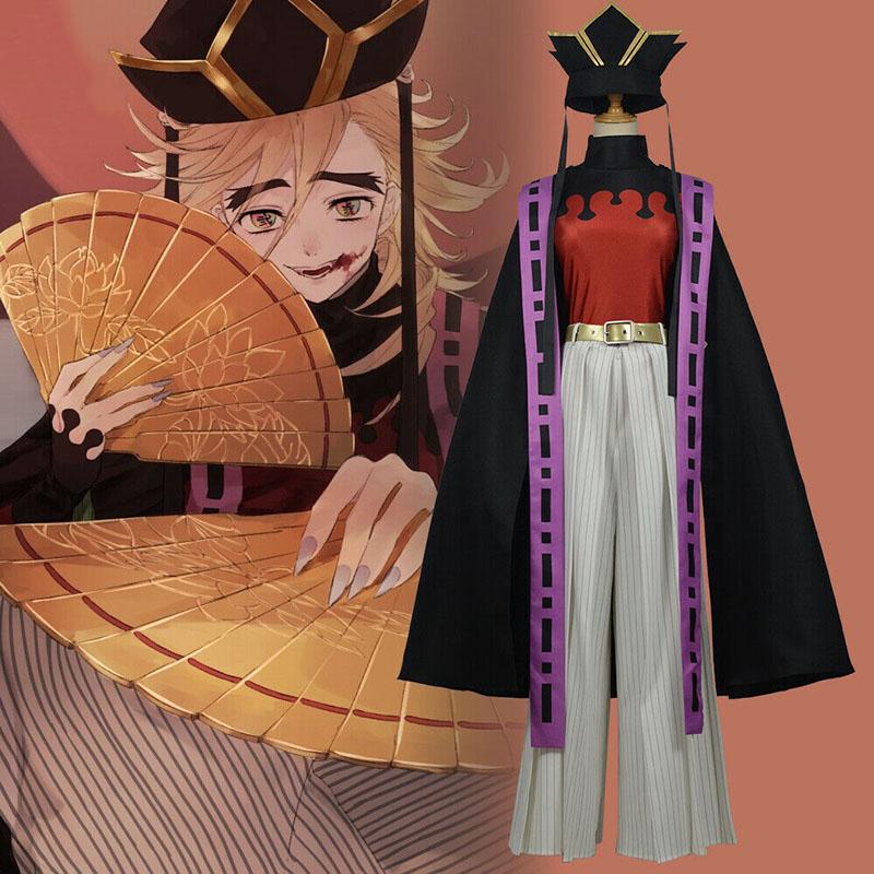 Demon Slayer Kimetsu No Yaiba Cosplay Costume Upper Moon Two Douma Suit Kimono