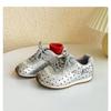 Korean Children Polka Dot Lace Sneakers Spring Autumn Casual Shoes Breathable Lightweight Girls