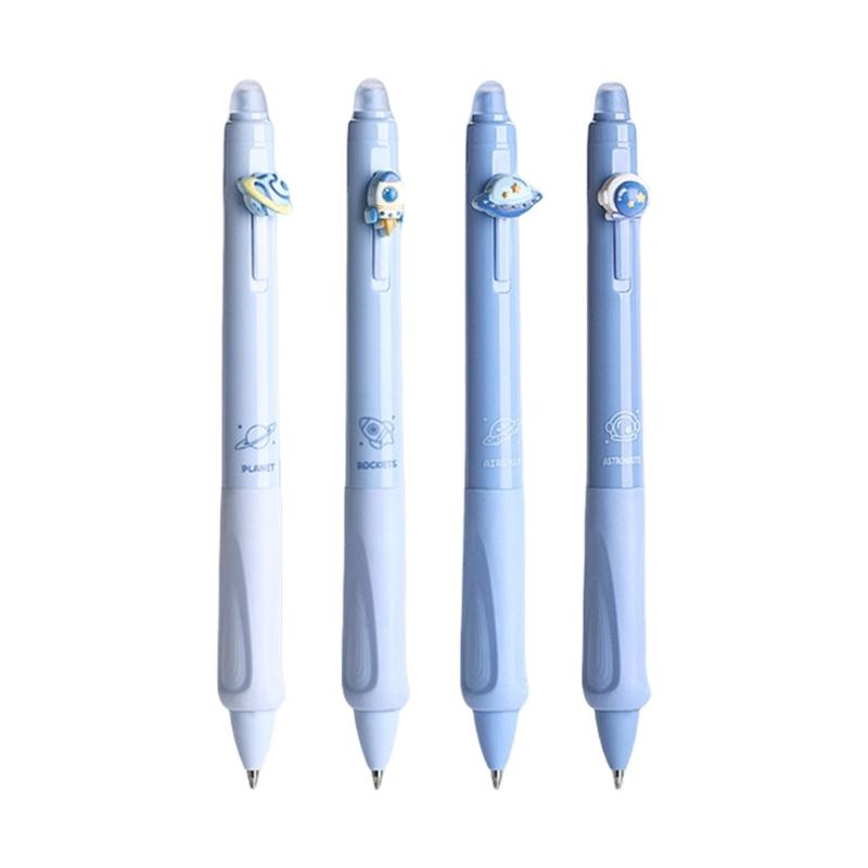 4 Pcs Erasable Gel Pen Neutral Pen 0.5mm Writing Pen Gel Ink Pen Cartoon Panda Erasable Pen for Writing Painting
