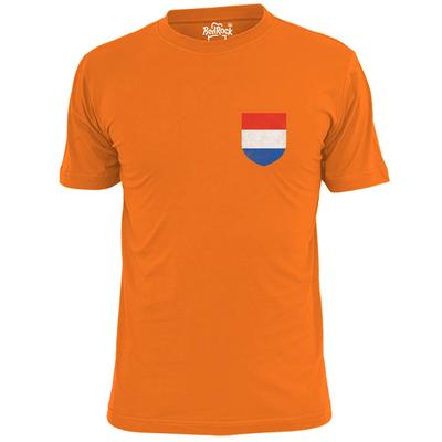 Herren Holland Taschentaschenschild Abzeichen Fußball T-Shirt Fußball