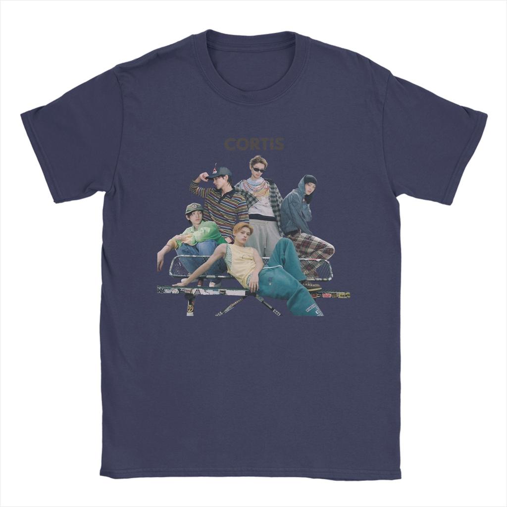 Cortis Group T-Shirt Unisex Baumwollkleidung Retro Rundhals Kurzarm