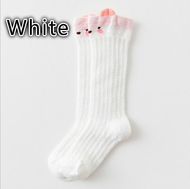 5 Pairs Summer Mesh Baby Stockings Thin Socks Mosquito Proof Cotton Baby High Stockings