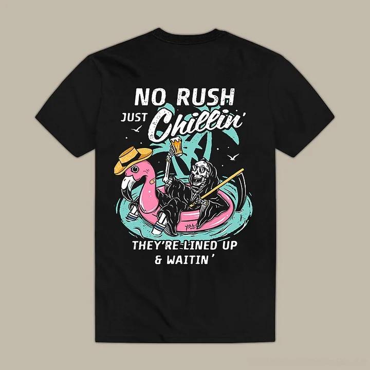 No Rush Just Chillin T-Shirt S-3XL S разноцветный