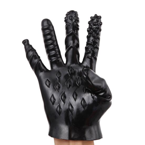1Pc Masturbation Gloves Soft Perfect Fitting Halloween Gift PVC Sex Gloves Masturbation Erotic Finger Adult Products