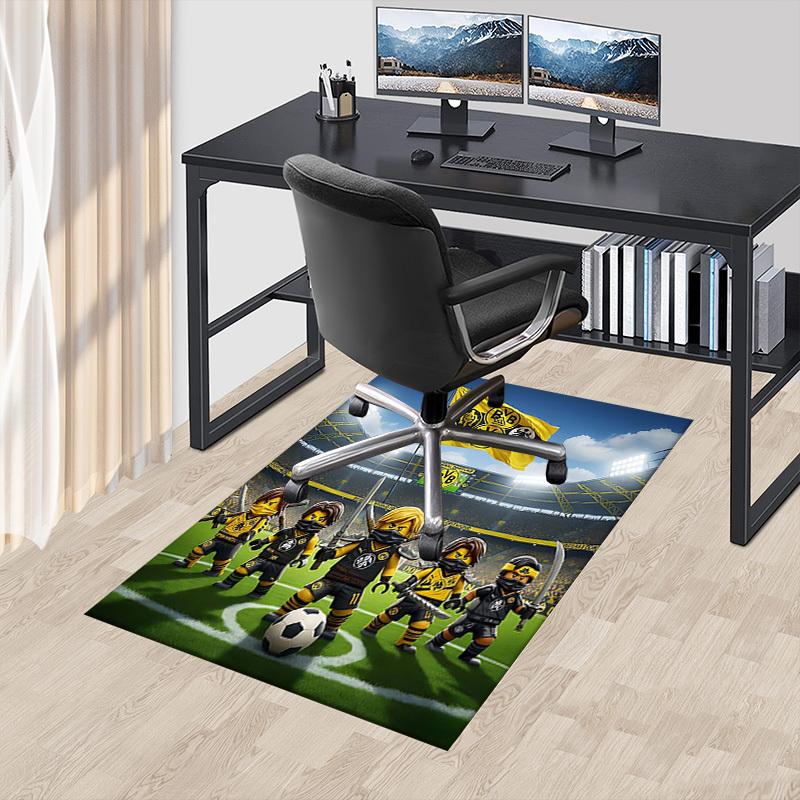1PC BVB Non-Slip Floor Carpet Compatible for Office&Living Room&Bedroom&Dining Room - Flat- Soft & Pattern, Vibrant Colors-W289