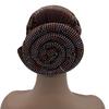 New Women Full Diamonds Donut Turban Cap Elastic Muslim Hijab Bonnet Hat Ladies Headband Turbans African India Caps