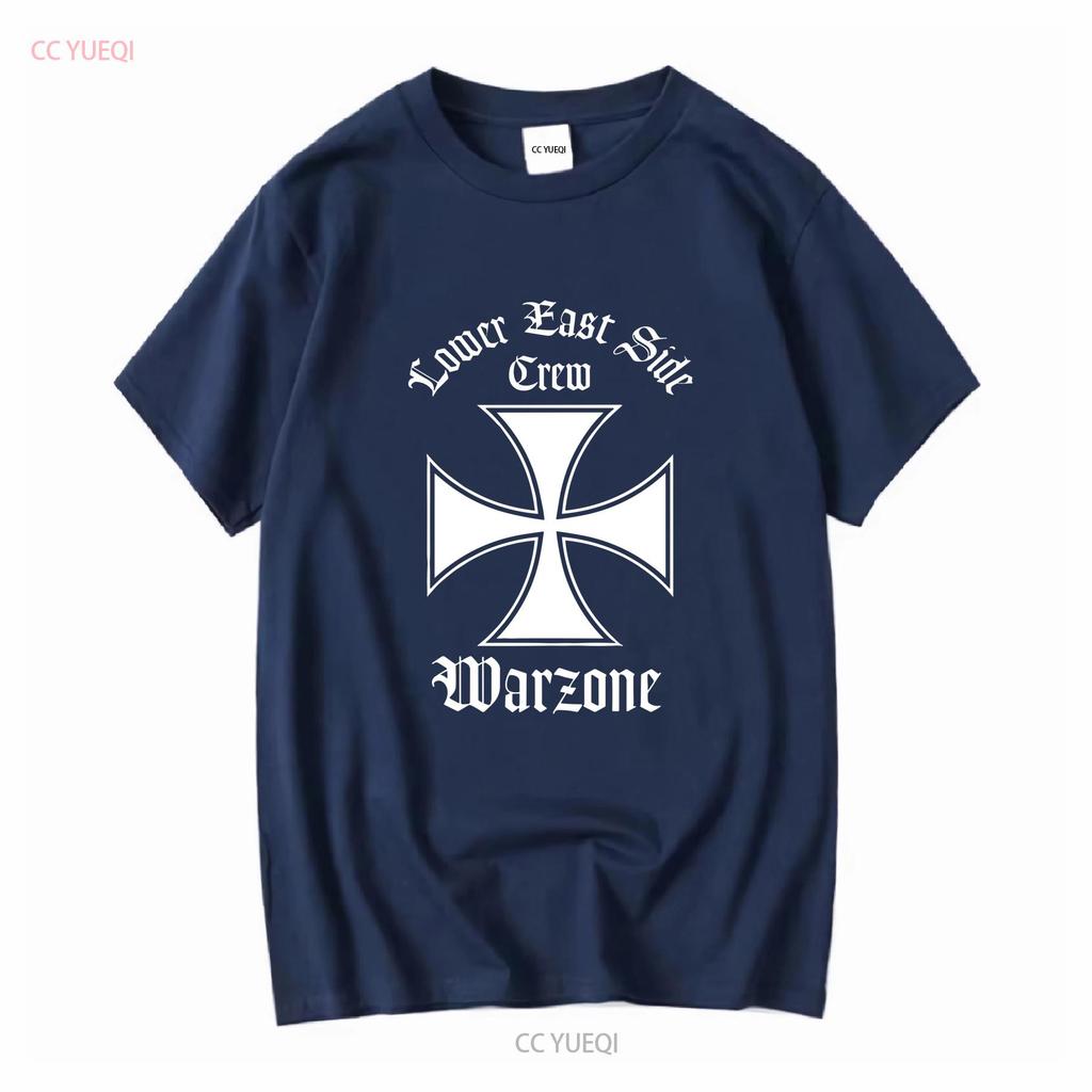 Seltenes Vintage 90er Warzone Lower East Side Crew T-Shirt NYHC Punk Hardcore XL vintage Gewaschene Grafikdesigner Kleidung Mode