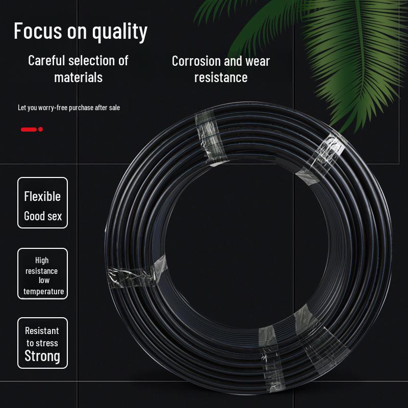Black HDPE Water & Irrigation Pipe - Durable Polyethylene PE Pipe for Drinking and Tap Water Supply