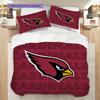 Arizona Cardinals Vzorovaná Sada Povlečení Prošívaná Přikrývka Povlak na Polštář Domácí Dekorace Narozeninový Dárek (1 * povlak na peřinu + 2 * povlak na polštář, bez jádra)