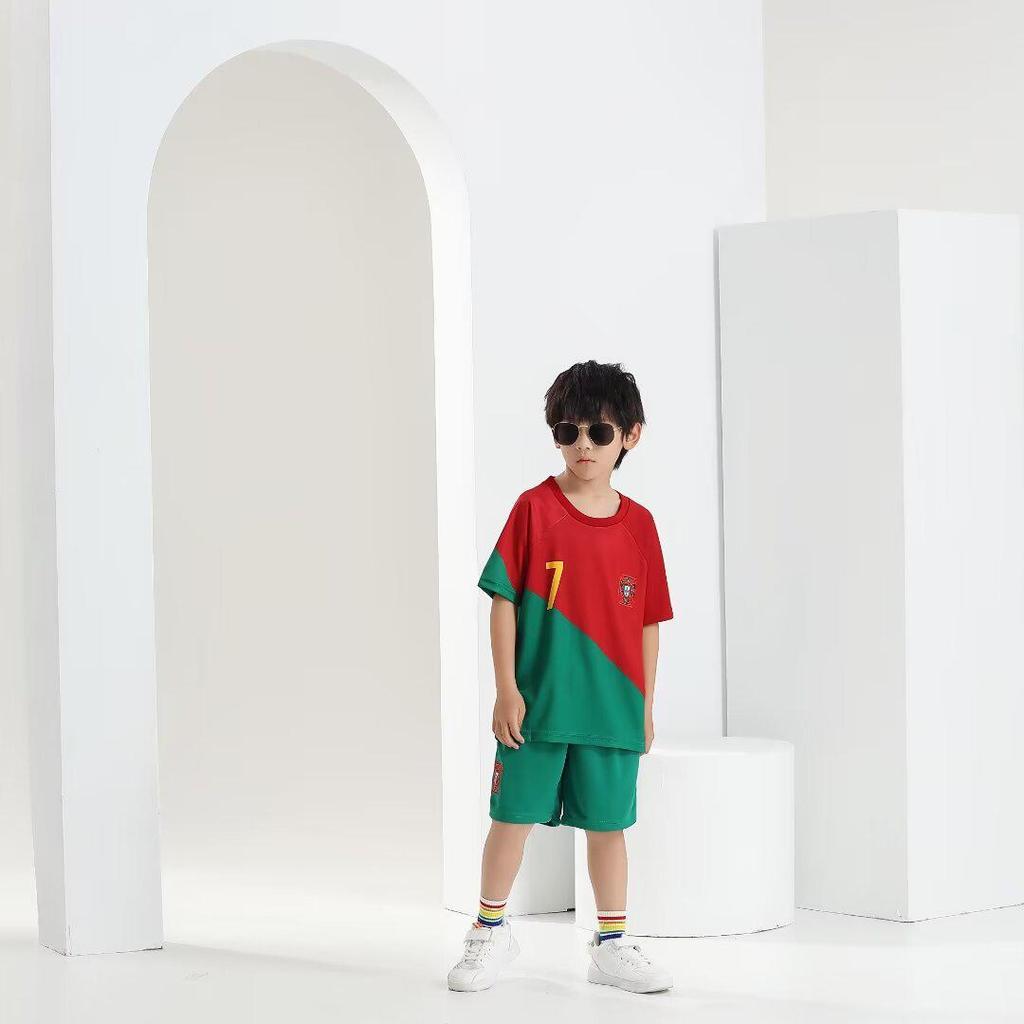 Portekiz Ana Sayfa Hayır. 7 Ronaldo Çocuk 22-23 Futbol Forması