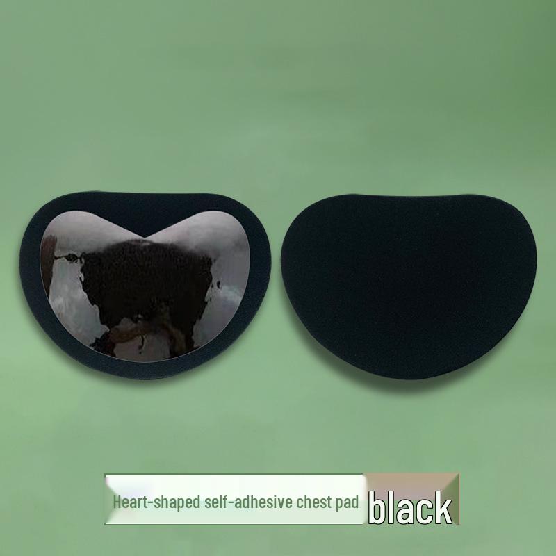 Heart-Shaped Self-Adhesive Push-Up Bikini Inserts - Thickened & Invisible Sponge Breast Pads