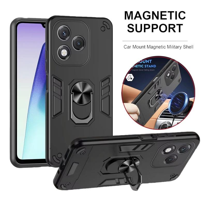 Armor Funda For Honor 400 Lite Honor600 Pro Case Camera Lens Back Cover For Honor 400 Pro 5G Magnetic Ring Stand Protect Coque