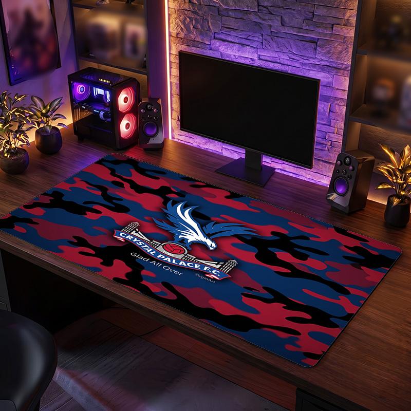 Tappetino Mouse Grande Stampa Calcio Crystal Palace, Tappetino Esteso Antiscivolo per Scrivania da Gioco per Ufficio Casa
